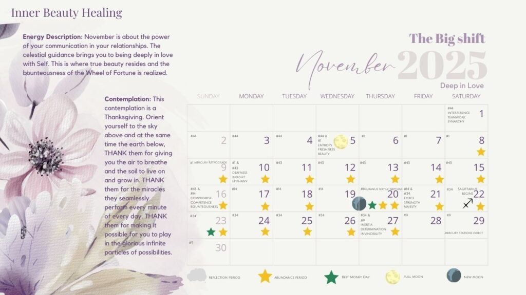 November 2025 IBH Calendar